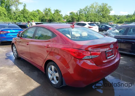 2013 Hyundai Elantra Gls from USA, damaged, VIN 5NPDH4AE4DH405444